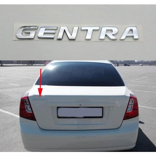 For Daewoo Gentra Emblem Rear Trunk Tailgate Logo Letters Sticker Badge Nameplate Symbol Decal
