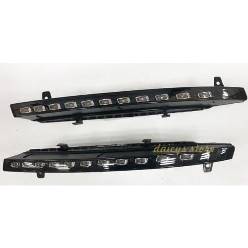 11 LED daytime running light for A-u-d-i Q7 2010-2015 white DRL Turn Signal