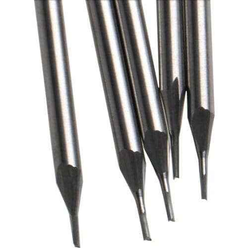 5pcs 3.175*1.0*3mm 2 Straight Flute Milling Cutter, CNC Engraving Tools, Wood Router Bits, Carving Foam, EVA, Plywood, MDF