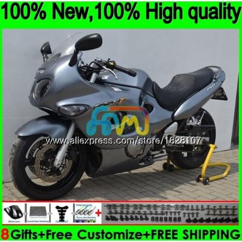 Body For SUZUKI KATANA GSXF750 2003 2004 2005 2006 2007 34BS.80 GSXF Gloss silver 750 600 GSX600F GSXF600 03 04 05 06 07 Fairing