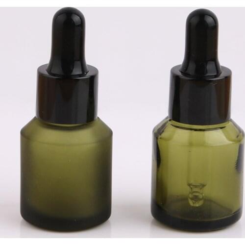 Merx Beauty Wholesales 22pcs 15ml 1/2 Oz Glass Dropper Green Glass Dropper Bottle Essential Oil Bottle
