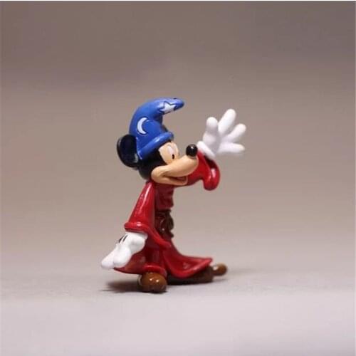 Disney Mickey Mouse Magicians 6cm mini doll Action Figure Decoration Figurine Toy model for children gifts