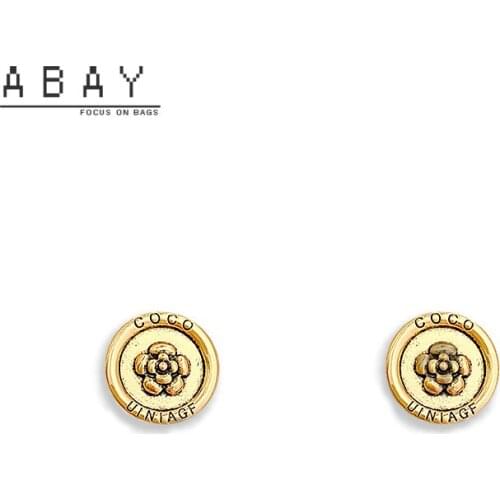 Fashion Hot Deals French Retro Circle Earrings Women 2020 New Versatile Temperament Camellia Minority High Sense Ear Pendant