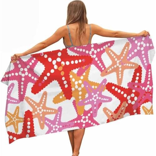 Starfish Mikrofaser Pool Strand Handtuch Tragbare Schnell Trockenen Sand Outdoor Reise Schwimmen Decke Yoga Matte