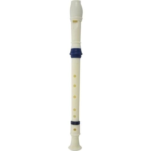 Music Instrument 6 Holes Soprano Flute Recorder White Blue