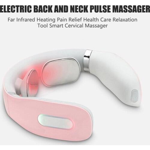 Low Frequency Magnetic Therapy Pulse Neck Pulse Massager Rechargeable Electric with Voice Broadcast Health Care Tool Relaxation