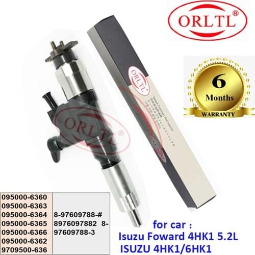 ORLTL DIESEL 095000-6360 New Common Rail Injector 6360 0950006360 for Isuzu Foward 4HK1 5.2L 4HK1/6HK1