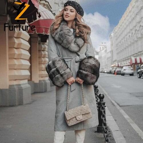 Winter Coats Women Autumn Woolen Blend Fashion Lapel Jackets Sexy V Neck Belt Lace-up Solid Casual Slim Overcoats Female Outer