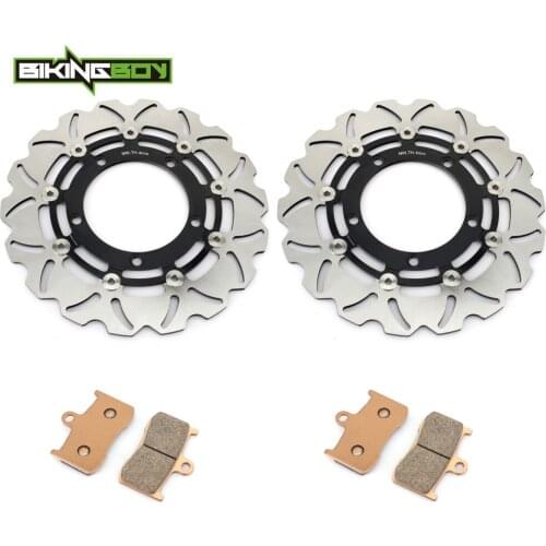 BIKINGBOY For Suzuki GSX 1300 BK B-King / ABS 08 09 K8 K9 Front Brake Discs Disks Rotors Pads Stainless Steel 310mm Full Set
