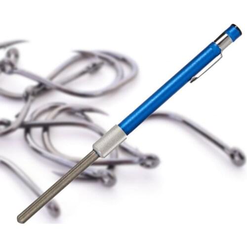 Portable Diamond Sharpening Pen Sharpener Fish Hook Grinder for Outdoor Fishing Hiking Hunting Fish Hook