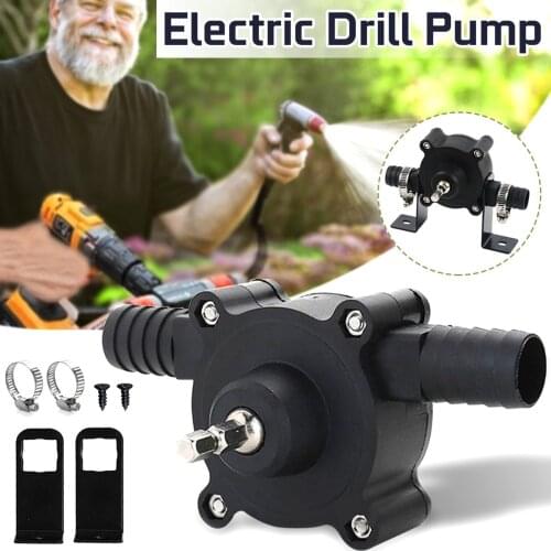 Portable Electric Drill Pump Diesel Oil Fluid Drill Pumps Mini Hand Self-priming Transfer Power Drill/angle Grinder Accessories