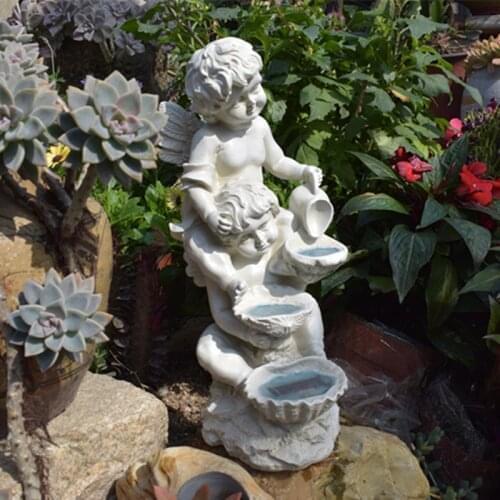 Garden Resin White Angel Outdoor Home Decor n Sculpture Room Decoration Statue European Figurine статуэтки для интерьера تماثيل