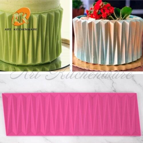 Origami Silicone Mold Chocolate Sugarcraft Lace Mat DIY Buttercream Candy Cake Mould Cake Decorating Tools Baking Accessories