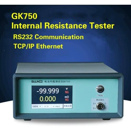 GK750 Battery Internal Resistance Tester RS232 High Precision Resistance Test Ethernet Battery Sorting Touch Screen