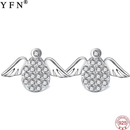 GNE1054 Design YFN 100% Real 925 Sterling Silver Earrings Sweet Lovely Stud Earrings Charming Jewelry For Women Wholesale