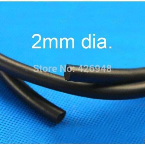 2mm diameter Fluoride rubber O Strip FKM Viton circle Round seal Bar Resistant Acid Alkali