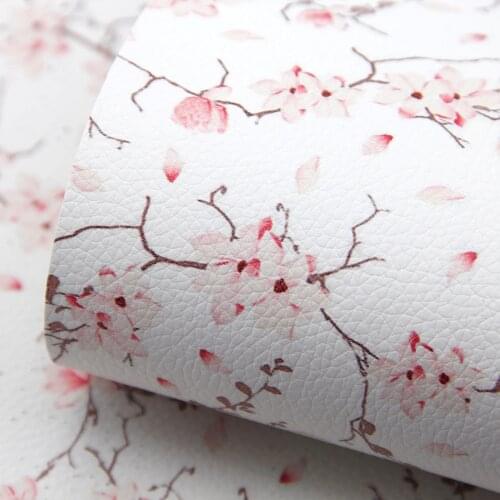 50*140cm Lychee Flower Faux Synthetic Leather Fabric For Bows Leather Crafts Bow-knot DIY Handmade Material,1Yc18439