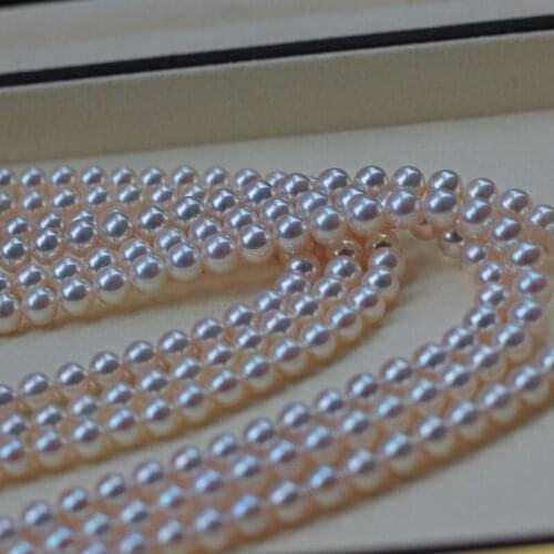 AA loose beads AKOYA white ROUND 5-8MM wholesale for DIY for jewelry 14inch