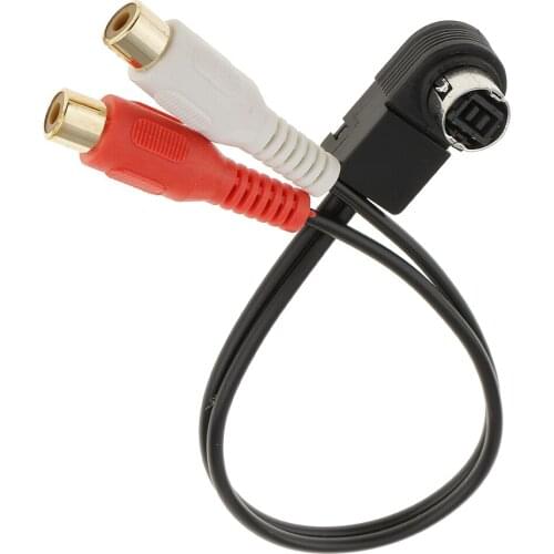 Ai-Net Radio To Aux 2 RCA Audio Input Adapter Splitter For Alpine CDA-7998