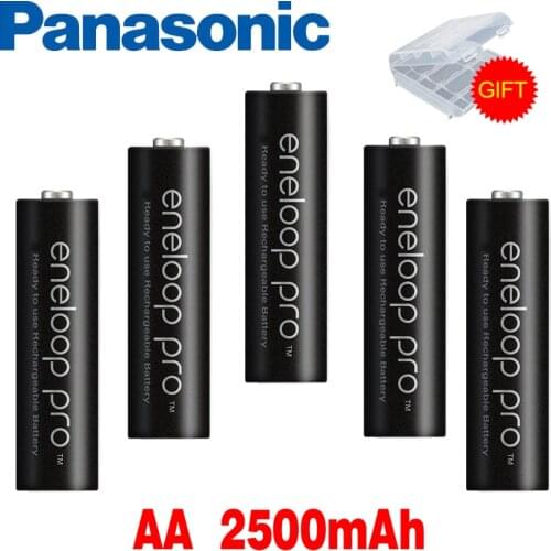 Panasonic Eneloop Original Battery Pro AA 1.2V 2500mAh NI-MH Camera Flashlight Toy Pre-Charged Rechargeable Batteries
