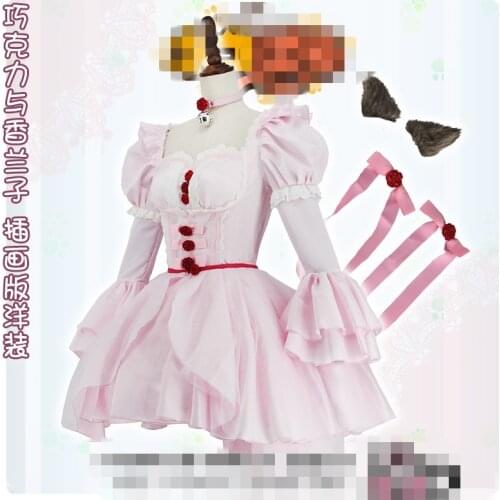 Anime Clothing NEKOPARA Cosplay Costume Posters Chocolat Lolita Dress A