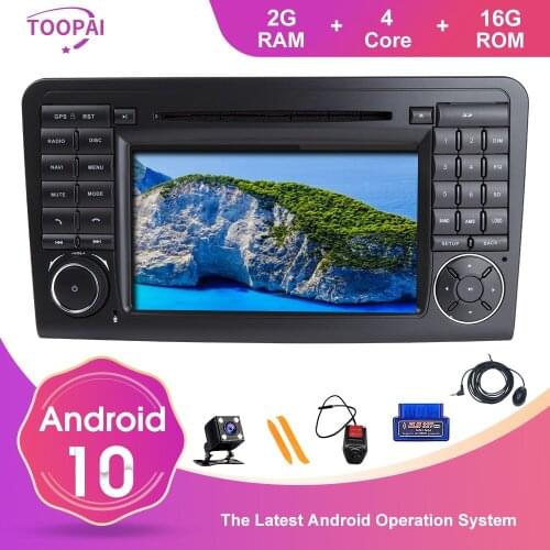 TOOPAI For Mercedes-Benz GL ML CLASS W164 X164 ML350 ML450ML500 GL320 GL450 Auto Radio Navigation Multimedia DVD CD Player SWC