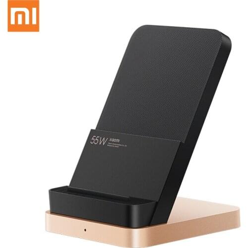 Xiaomi Vertical Air-cooled Wireless Charger 55W Max with Flash Charging Qi Compatible Multiple Safe Stand Horizontal for Mi 10