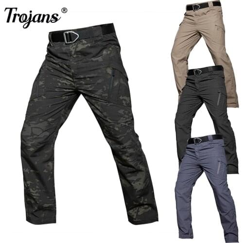 Autumn Winter Tactical Pants Men Special Combat Trousers Multi-pocket Waterproof Wear-resistant Casual Training Overalls Pants