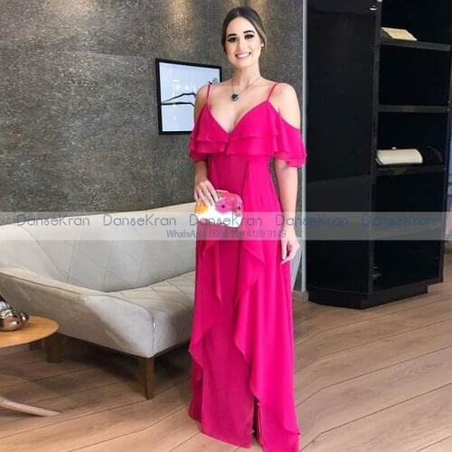 DanseKran Womens Evening Chiffon Dresses