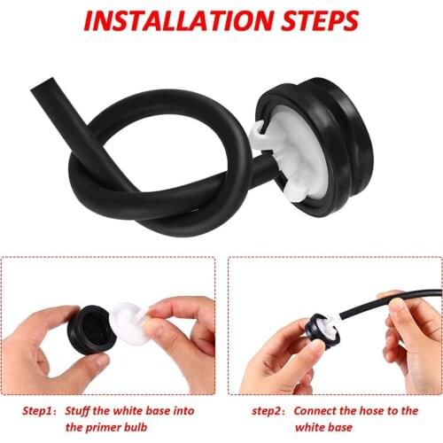 Dophe Garden Tool 66-7460 Primer Bulb fit for Toro +66-7460 Primer Bulb With Hose +298090 150 Um Fuel Filter+44-2750 Primer Body