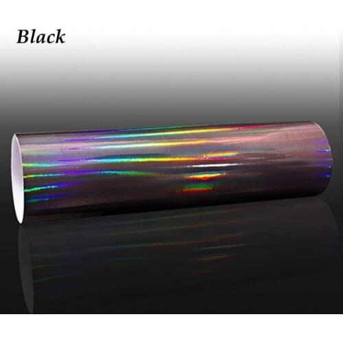 HOHOFILM Laser Chrome Holographic Vinyl Car Wrap Film Auto Wrap Sticker With Bubble free Car DeCORATION air release