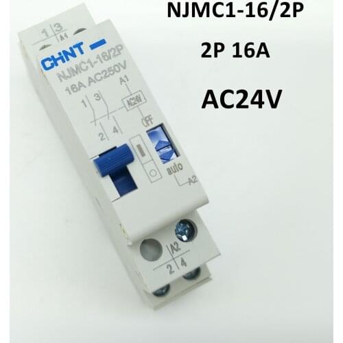 CHINT Pulse Relay NJMC1-16/2P 16A AC24V Control Relay