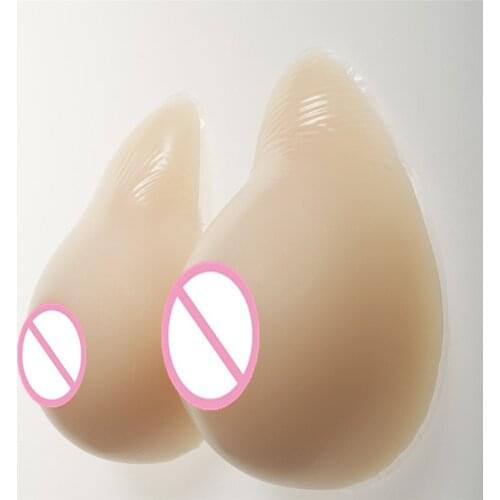 Artificial Skin Silicone Breast 1400g/pair Cross dresser Cosplay Shemale Boobs Mastectomy Breast Forms Enhancers