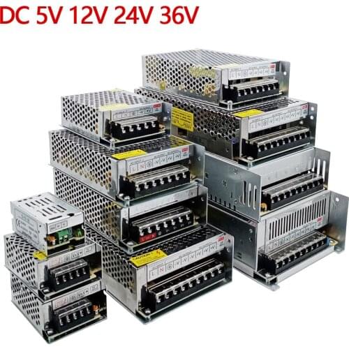Power supply 5 12 24 36 48 Volt 5A, 10A, 15A, 16.5A,20A,25A,30A,33A,42A LED Strip driver Switching power home improvement