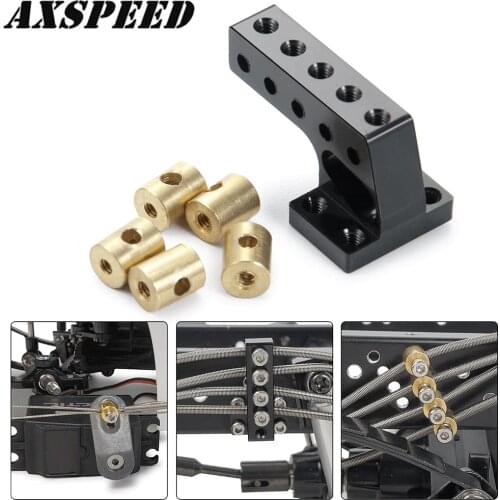 AXSPEED Differential Line Mount Bracket Brass Lead Column for 1/14 Tamiya Tractor Truck RC Crawler Car Upgrade Parts