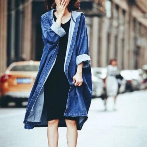 Женские джинсовые тренчи Mazefeng China At AliExpress