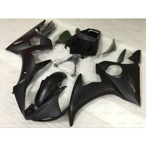 Abs Fairing for YZF600 R6 04 05 YZF R6 Fairings 03 05 YZF600 R6 Abs Fairing 2003 - 2005 matte Black