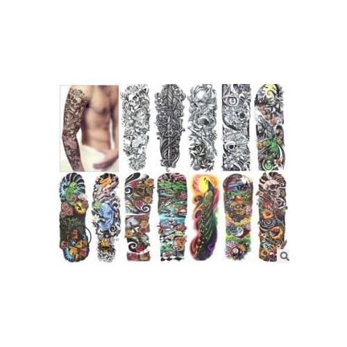 One-time Large Version Full Arms Transfer Tattoos Stickers Mix Styles Water-proof Temporary Tattoos Tattoos & Body Art HA213