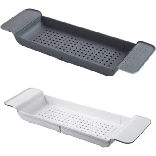 Tub Bathtub Shelf Caddy Shower Expandable Holder Rack Storage Tray Over Bath Multifunctional Organizer For Bathroom Shower