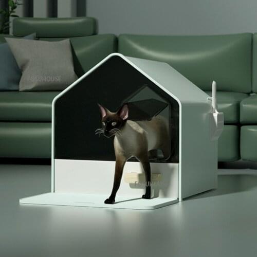 Fully Enclosed Cat Litter Box Drawer Type Cat Toilet Kitten Splash Proof Cat Excrement Sand Proof Suitable For Cats Under 10KG