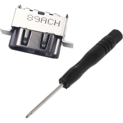 2021 New Socket Interface Connector HDMI-compatible Port for X Box One X Replacement Parts Connector Screwdriver