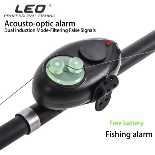 Leo Sea Fishing Alarm 28041 Bundled Acoustooptic Alarm Rock Fishing Accessories Pesca Electric Alarms Lure Tool PC Rubber Light