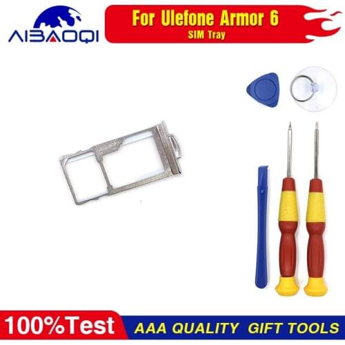 Sim Card Holder 100% Original Sim Card Slot Tray Holder For Ulefone Armor 6 Smart Phone Perfect Replacement Parts Free Tools