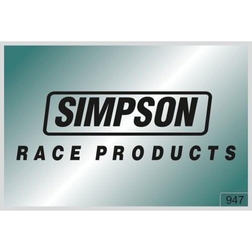 For SIMPSON RACE PRODUCTS -2 pcs. stickers HIGH QUALITY different colors 947
