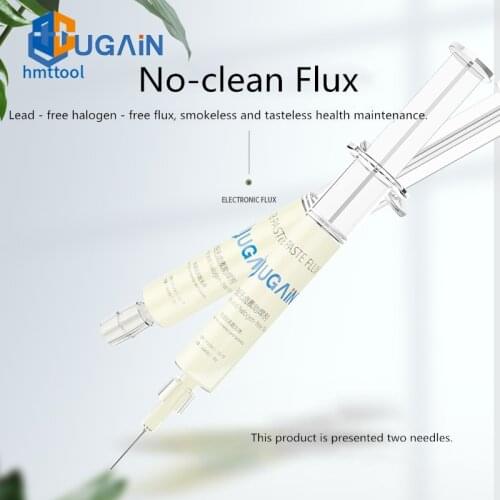 UGAin Lead-Free/Halogen-Free/No Odor/No Cleaning Electronic Flux For PCB Motherboard UG78 Needle Type 10CC Welding Oil