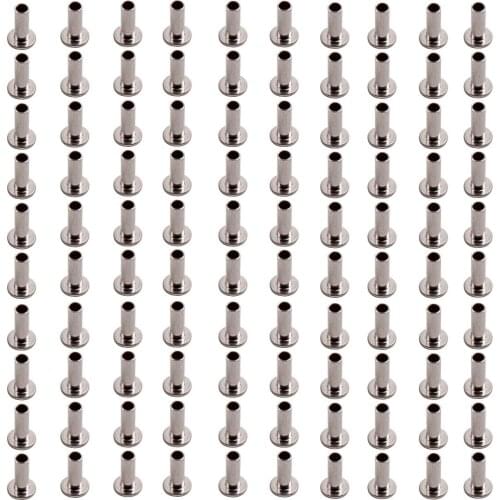 Pack of 100 Stainless Steel Protector Sleeve 1/8" to 3/16" Cable Railing 4/5