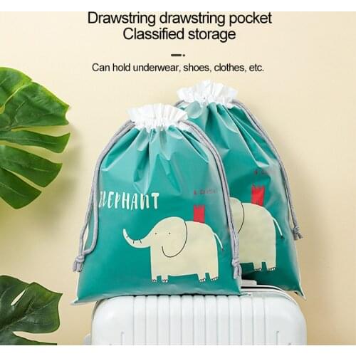 Waterproof Travel Storage Bag Double Layer Drawstring Bag For Shoes Underwear Dirty Clothes Toy Cosmetic Storage