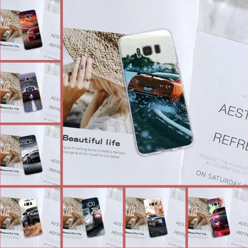 Back Cover For Samsung Galaxy S5 S6 S7 Edge S8 S9 Plus Silicone Car Cool SportsCar Phone Case For Samsung Galaxy Note 9 8 5 4
