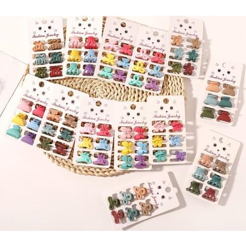 1 Set New Colorful Butterfly Hair Claw for Women Girls Hair Claw Clips Crab Hairpins Headband Fashion Hair Accessories