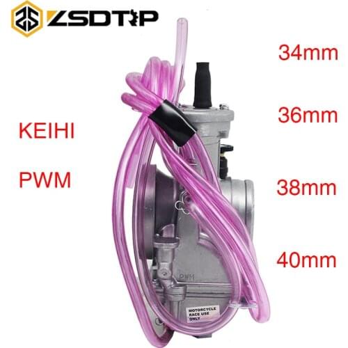 ZSDTRP Keihi PWM34 PWM36 PWM38 PWM40 Quad Vent Carburetor Carb For 125cc - 250cc 2/4 Stroke Racing Motorcycle Scooter UTV ATV